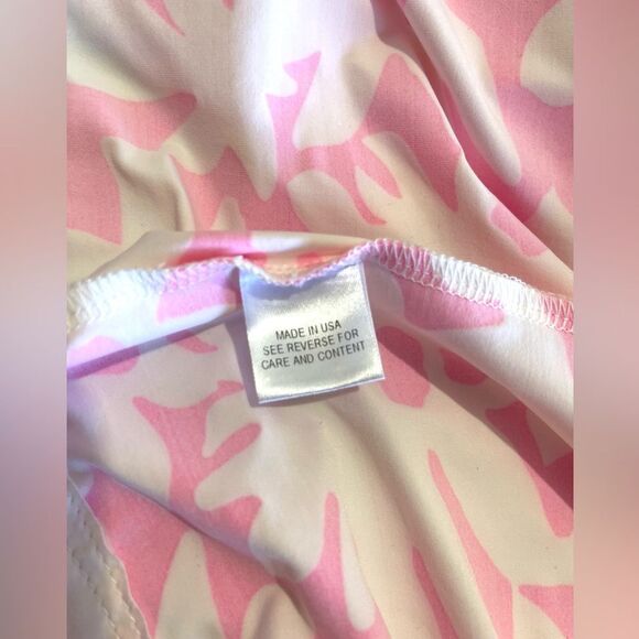 Britt Dress colorful pink floral USA made Beach Summer Resort Women’s XL - Picture 6 of 7